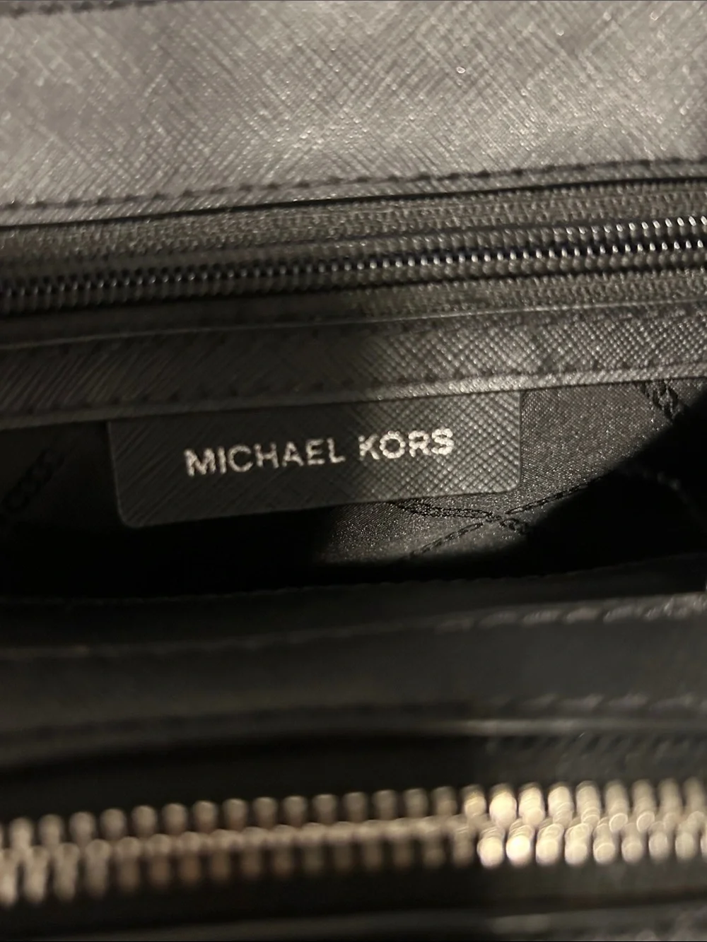 Michael Kors Black and White Zebra-Print Backpack